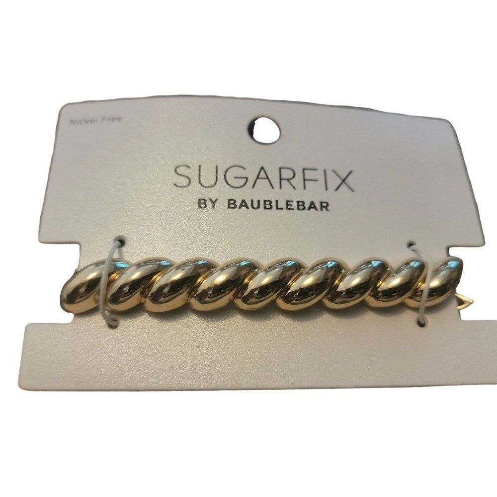 Sugarfix By Baublebar Womens Golden Nickel Free Metal Stretch Chain Brac…